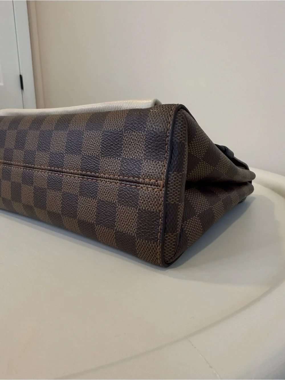 Authentic- Louis Vuitton Vavin PM – Damier Ebene / Creme
